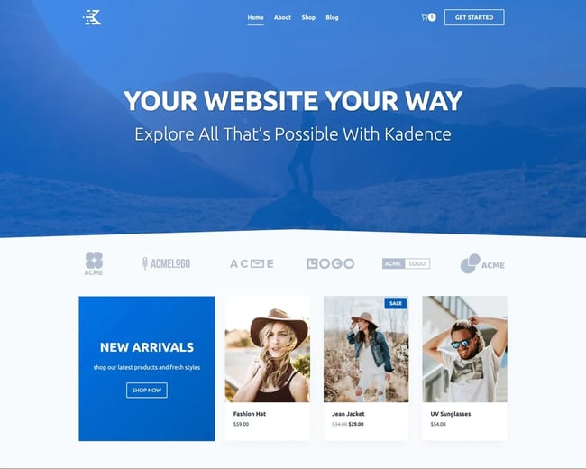 Free WordPress blog theme: Kadence